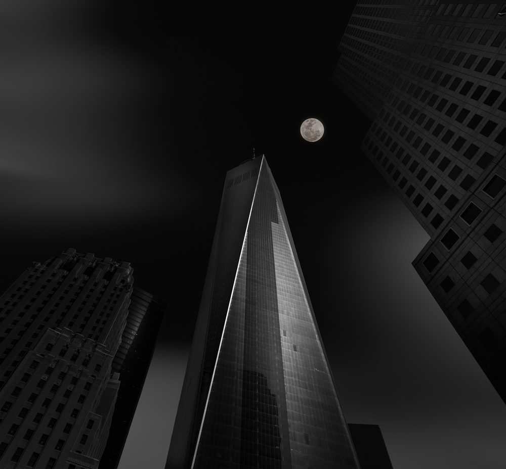 Freedom Tower, Full Moon – Satheesh Nair